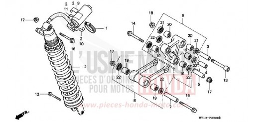 REAR CUSHION XRV750S de 1995